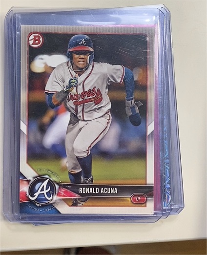 2018 Bowman Prospects #BP1 Ronald Acuna — front