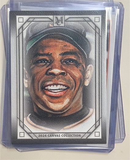 2024 Topps Museum Collection Canvas #CCR-37 Willie Mays — front