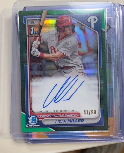 2024 Bowman Chrome #CPA-AMI Aidan Miller — front