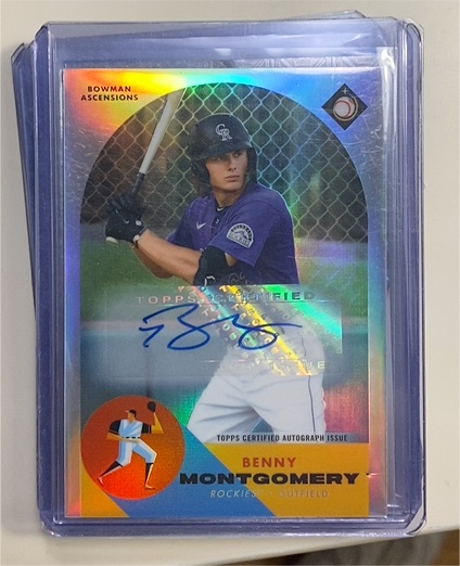2022 Bowman Chrome Ascensions #BA10 Benny Montgomery — front