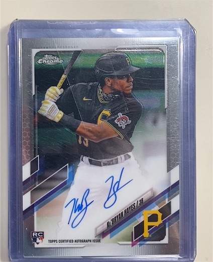 2021 Topps Chrome #RA-KH Ke'Bryan Hayes Rookie Autograph — front