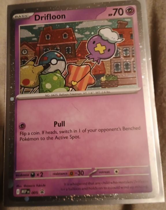 2024 Pokémon TCG Mega Evolution Black Star Promo #005 Drifloon — front