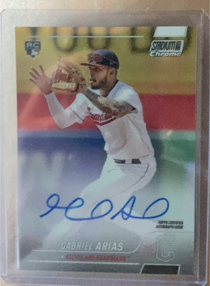 2023 Topps Stadium Chrome RC Gabriel Arias — front