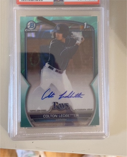 2023 Bowman Chrome #CDA-CL Colton Ledbetter — front