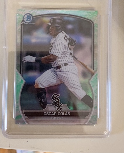 2023 Bowman Chrome #BCP-13 Oscar Colas — front