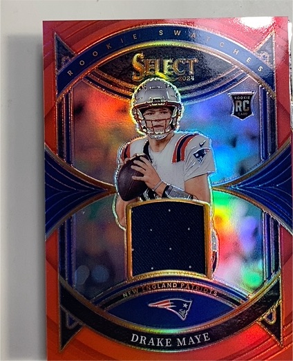 2024 Panini Select Rookie Swatches #RS-DME Drake Maye — front