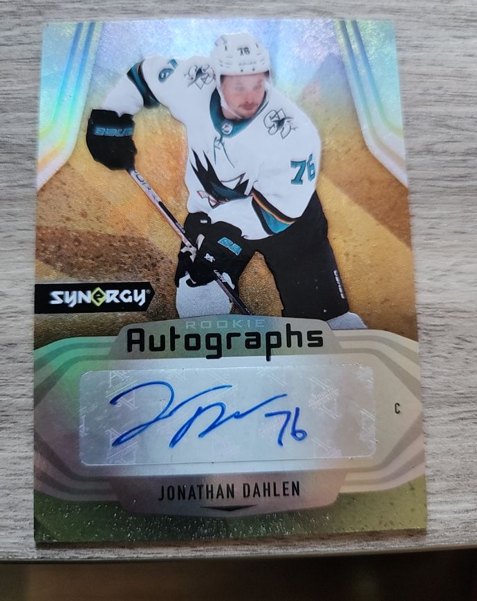 2021-22 Upper Deck Synergy Rookie Autographs #AR-JD Jonathan Dahlen — front