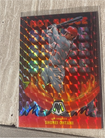 2022 Panini Mosaic Hot Sauce #HS-6 Shohei Ohtani — front