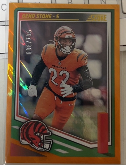 2025 Panini Score #148 Geno Stone — front