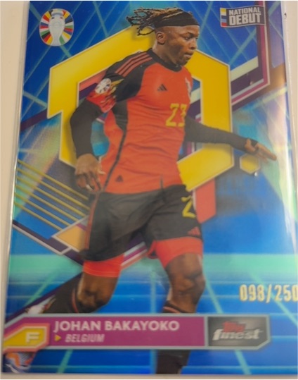 2023 Topps Finest Road to UEFA Euro 2024 #9 Johan Bakayoko — front