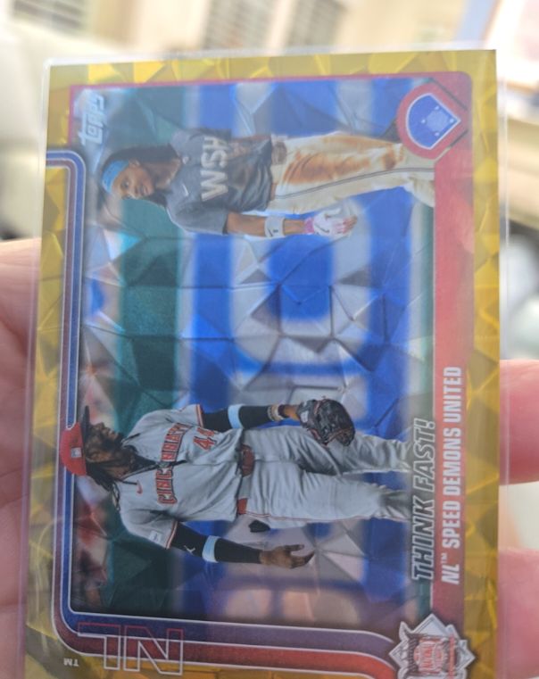 2025 Topps Series 2 #639 Think Fast Elly De La Cruz & CJ Abrams — front