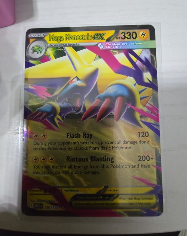 Mega Manectric ex 50/132 Mega Evolutions — front