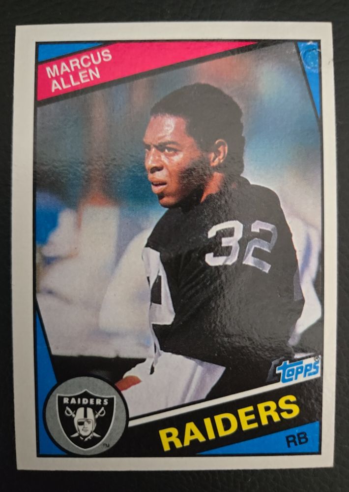 1984 Topps #98 Marcus Allen Los Angeles Raiders — front