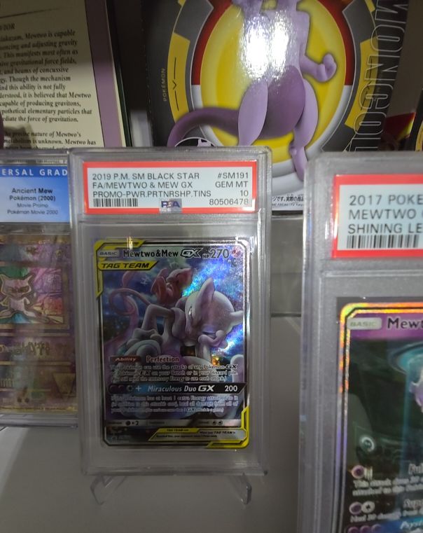 2019 P.M. SM Black Star #SM191 Mewtwo & Mew GX — front