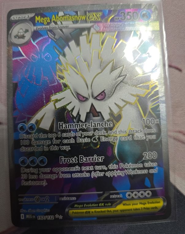 2025 Pokemon Mega Evolution #157 Mega Abomasnow ex — front
