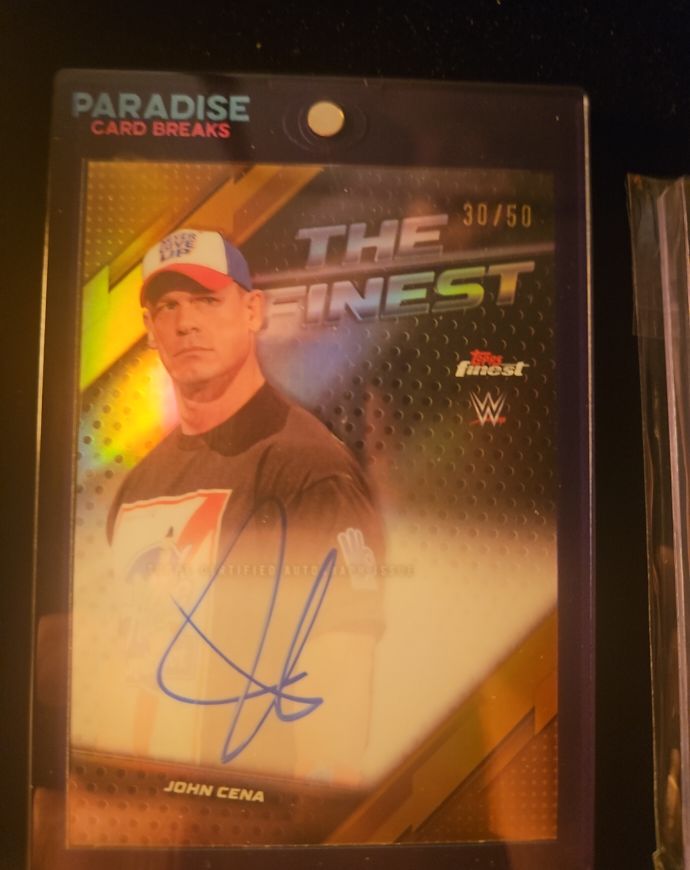 2025 Topps Finest WWE John Cena The Finest #30/50 — front
