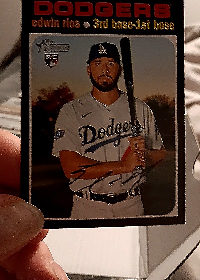 2021 Bowman #91B Edwin Rios — front