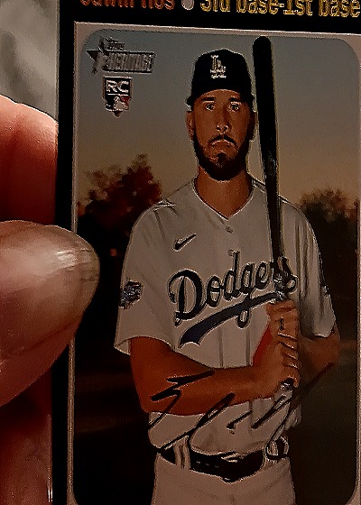 2020 Topps Heritage Chrome Purple Refractor Edwin Rios #THC-530 Dodgers RC — front