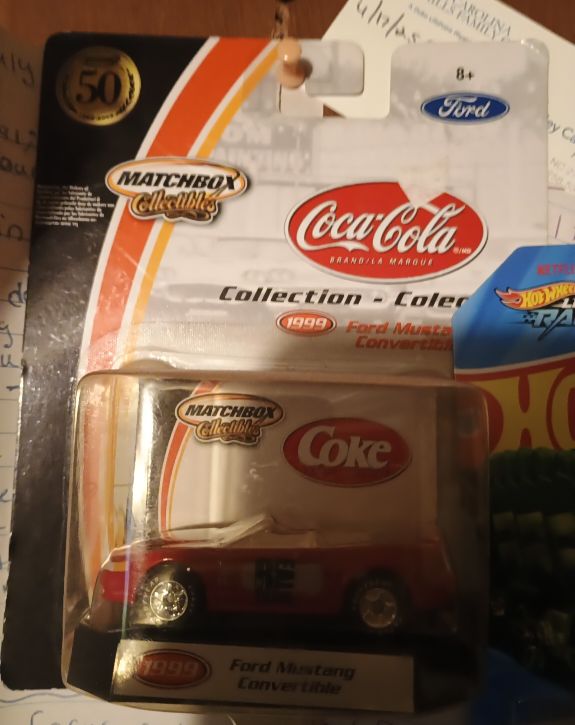 1999 Matchbox Collectibles Coca Cola Ford Mustang Convertible — front