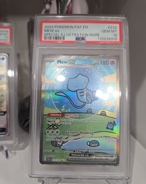 2024 Pokémon Paldean Fates #232 Mew EX Special Illustration Rare — front