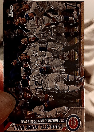 2020 Topps #325 Goodbye Schwarber Cubs — front