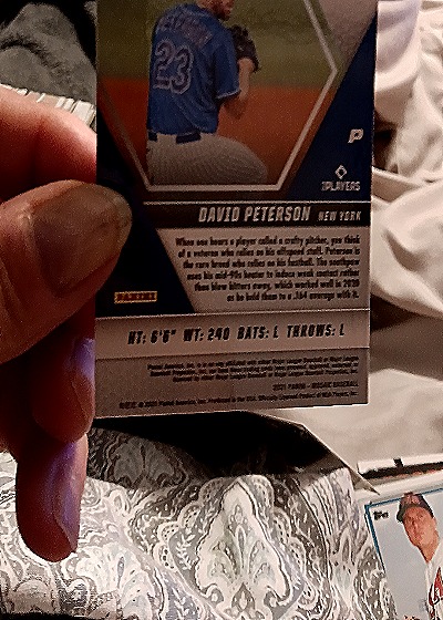 2021 Panini Mosaic #256 David Peterson — back