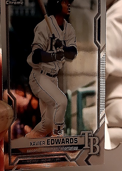 2020 Topps Chrome #RC-101 Xavier Edwards — back