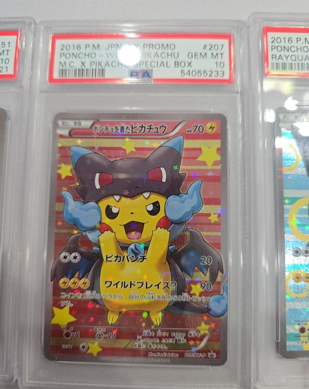 2016 Pokémon Japanese XY Promo #207 Poncho-Wearing Pikachu — front