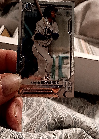 2021 Bowman Prospects #BP-101 Xavier Edwards — front