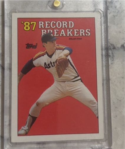 1988 Topps #6 Nolan Ryan '87 Record Breakers — front