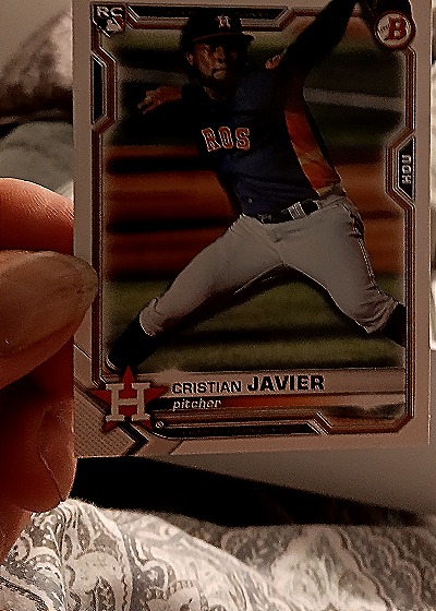 2021 Bowman #83 Cristian Javier — front