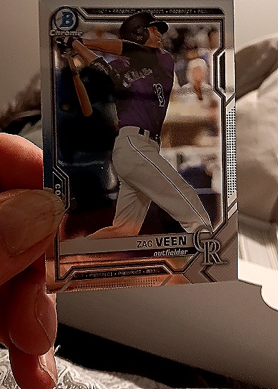 2021 Bowman Chrome Prospects #BCP-3 Zac Veen — front