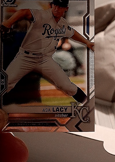 2021 Bowman Chrome Sapphire Prospects #BCP-83 Asa Lacy — front