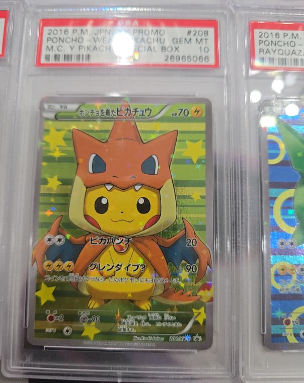 2016 Pokémon XY Promo #208 Poncho-wearing Pikachu — front