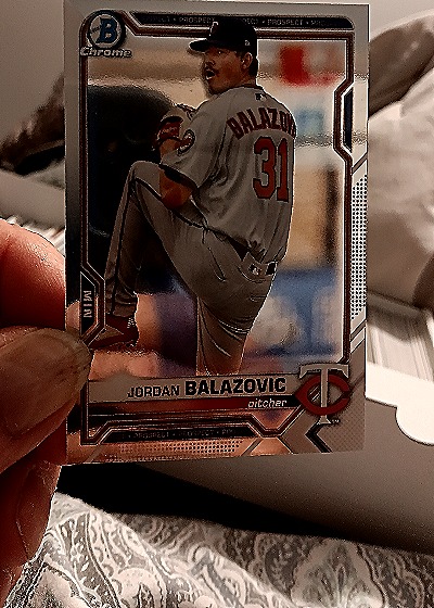 2021 Bowman Chrome #BP-61 Jordan Balazovic — back
