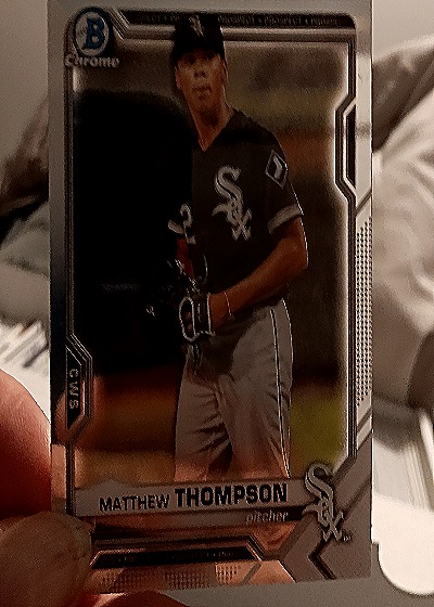 2021 Bowman Chrome Prospects #BCP-74 Matthew Thompson — front