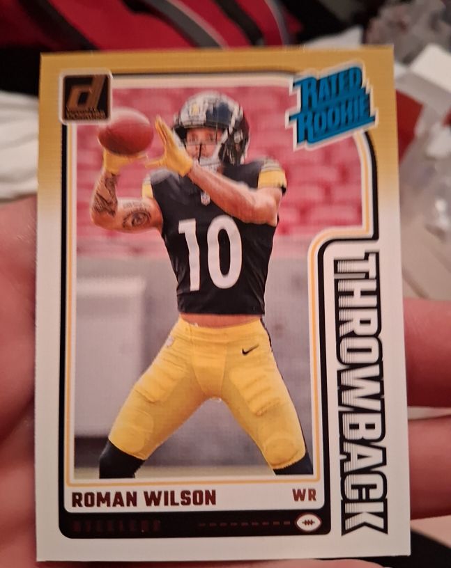 2024 Panini Donruss #21 Roman Wilson Throwback Rated Rookie — front