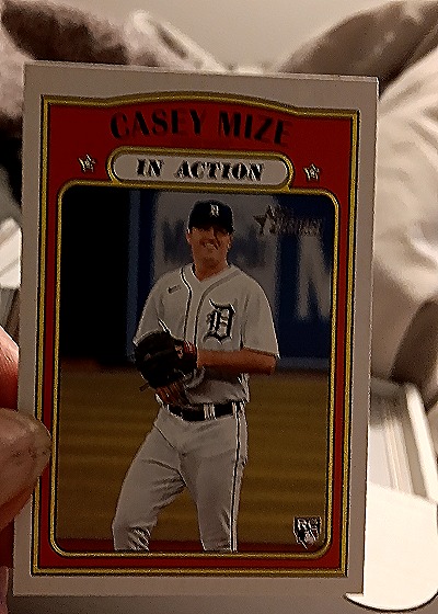 2021 Topps Heritage #254 Casey Mize In Action Rookie — front