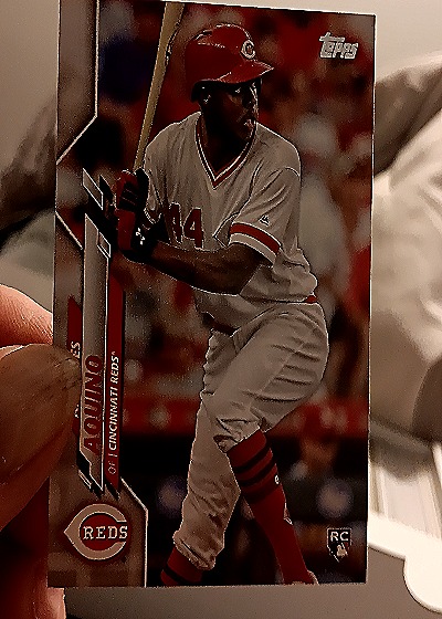 2020 Topps #20 Aristides Aquino — front