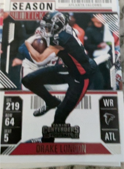 2024 Panini Contenders Season Ticket #5 Drake London — front