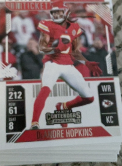 2024 Panini Contenders Season Ticket #212 DeAndre Hopkins — front