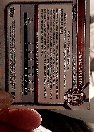 2024 Topps Chrome #TC-82 Diego Cartaya — back