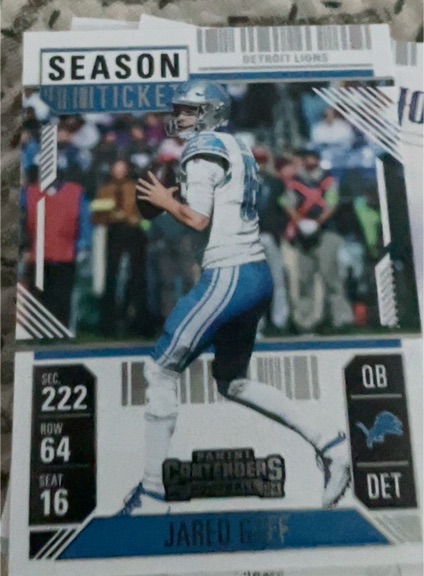 2024 Panini Contenders #31 Jared Goff Season Ticket — front