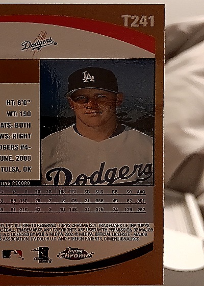 2001 Topps Chrome #T241 Koyie Hill — back