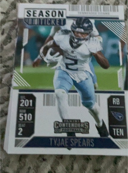 2024 Panini Contenders #96 Tyjae Spears Season Ticket — front