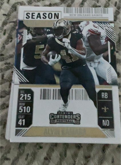 2024 Panini Contenders #71 Alvin Kamara Season Ticket — front