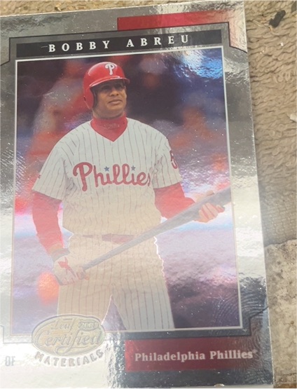 2001 Leaf Certified Materials #13 Bobby Abreu — front