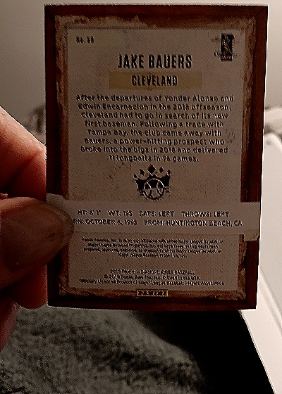 2019 Panini Diamond Kings #30 Jake Bauers — back