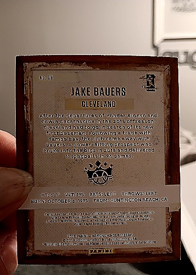 2019 Panini Diamond Kings #68 Jake Bauers — back