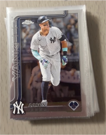 2025 Topps Chrome #99 Aaron Judge — front